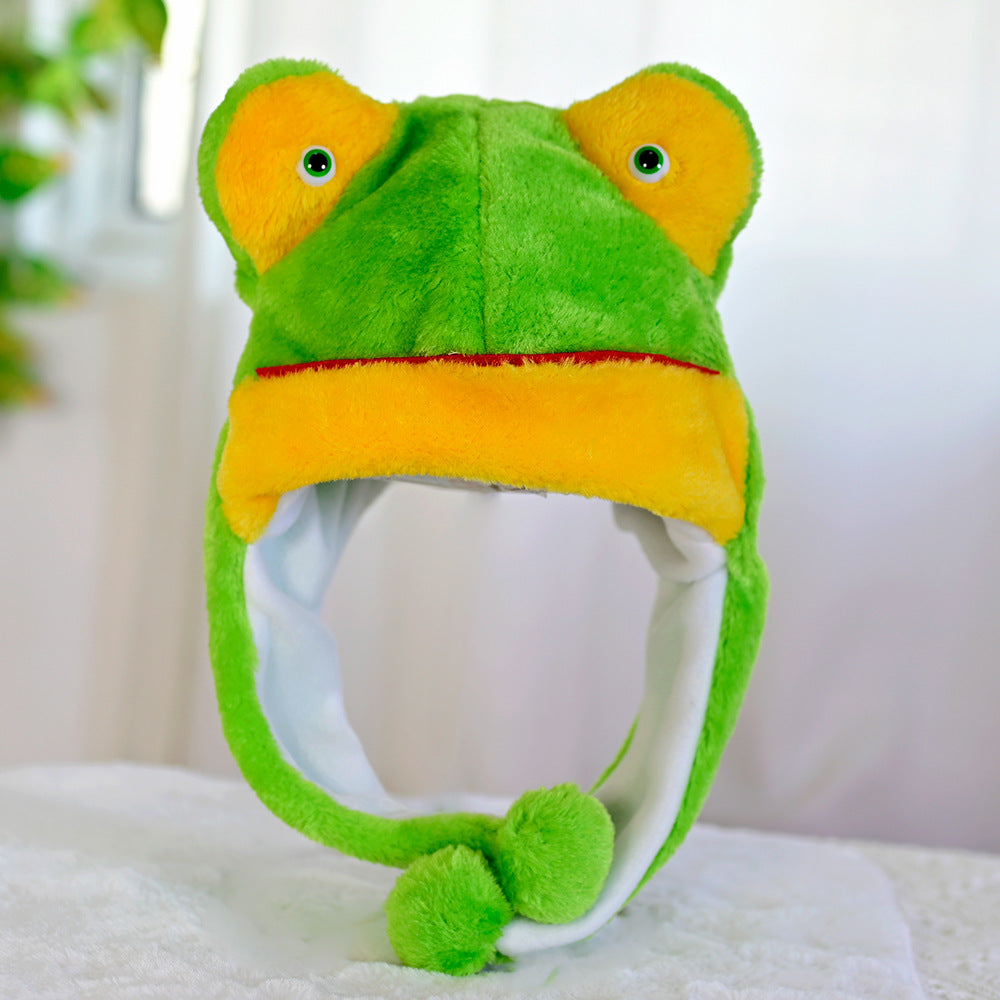 Cartoon Animal Plush Ear Protection Hat