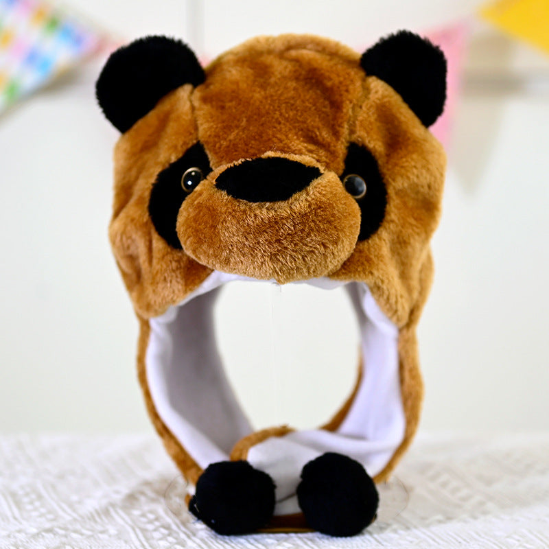 Cartoon Animal Plush Ear Protection Hat