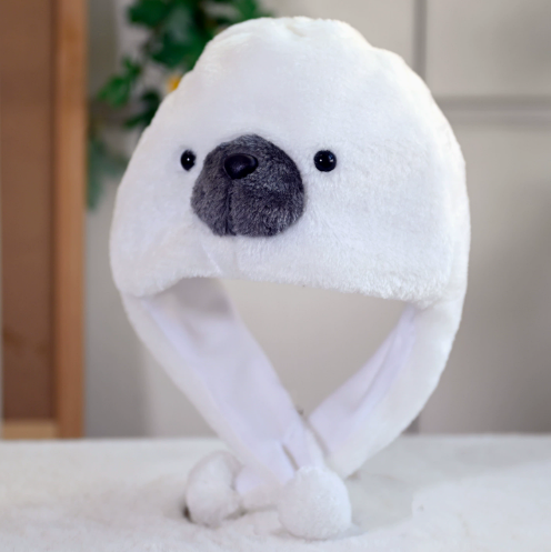 Cartoon Animal Plush Ear Protection Hat
